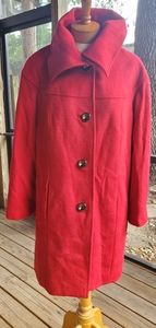 Wool blend coat